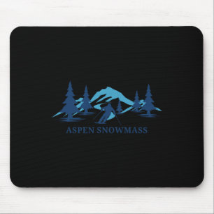 Aspen Snowm Colorado Ski Resort Skiër Muismat
