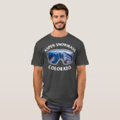 Aspen Snowmass Colorado Ski Snowboard T-shirt (Voorkant volledig)