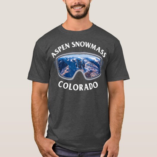 Aspen Snowmass Colorado Ski Snowboard T-shirt (Voorkant)
