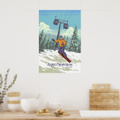 Aspen Snowmass Colorado Skigebied Poster (Keuken)