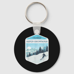 Aspen snowmass ski-resort Colorado snowboarden Sleutelhanger