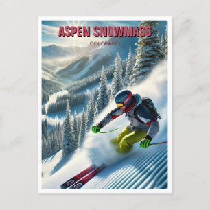 Aspen Snowmass Skiën Briefkaart