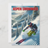 Aspen Snowmass Skiën Feestdagenkaart (Voorkant)