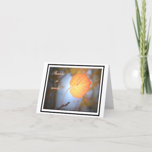 Aspen Thank You Note Card Bedankkaart (Voorkant)