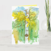 Aspen Tree die je een geweldig herfstseizoen toezw Kaart (Voorkant)