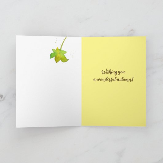 Aspen Tree die je een geweldig herfstseizoen toezw Kaart (Binnen)