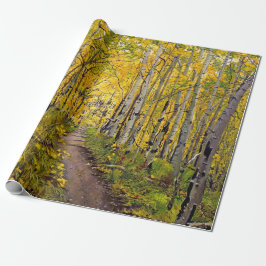 Aspen Tree Forest in het najaar Cadeaupapier