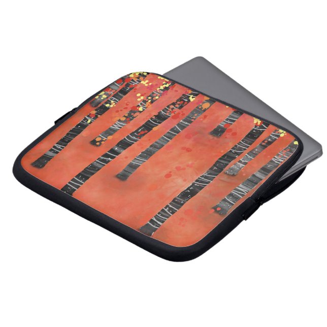 Aspen Tree Forest Laptop Sleeve (Voorkant top)