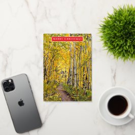 Aspen Tree Holiday of Ocassion Wenskaart Folie Feestdagenkaart