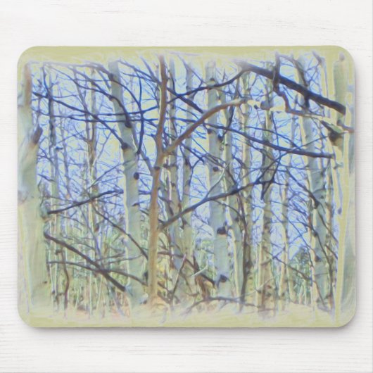 Aspen tree mousepad muismat (Voorkant)