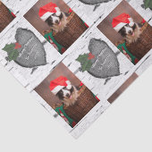 Aspen Tree Rustic Wood Heart Family Foto Xmas Wra Tissuepapier (Detail)
