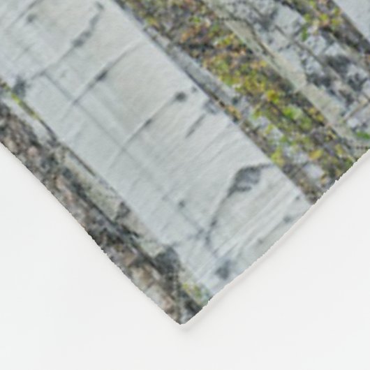 Aspen Tree Trunks | Aspen, Colorado Fleece Deken (Hoek)
