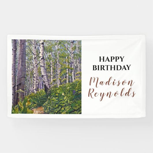 Aspen Tree Woodland Spandoek (Horizontaal)