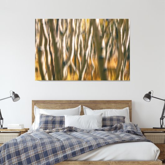 Aspen Trees Abstract Canvas Afdruk (Insitu (Slaapkamer))