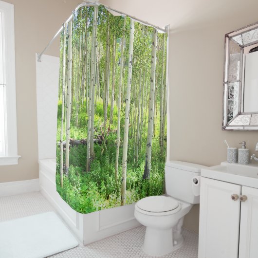 Aspen Trees Douchegordijn (In situ)