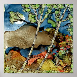 Aspen Trees en een Poster 12X12"