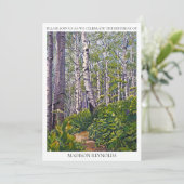 Aspen Trees in Colorado Birthday Invitation (Staand voorkant)