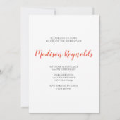 Aspen Trees in Colorado Birthday Invitation (Achterkant)