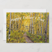 Aspen Trees in de herfstkleuren Feestdagenkaart (Voorkant)
