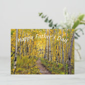 Aspen Trees in de herfstkleuren Feestdagenkaart (Staand voorkant)