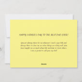 Aspen Trees in de herfstkleuren Feestdagenkaart (Achterkant)