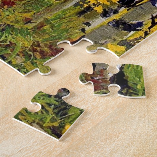 Aspen Trees in de herfstkleuren Legpuzzel (Zijkant)