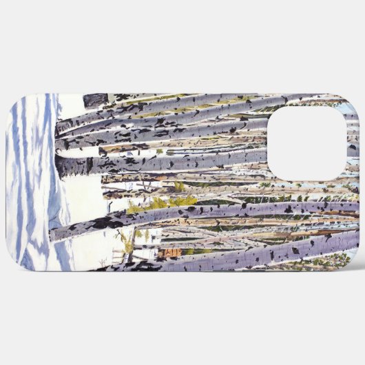 Aspen Trees in het bos Case-Mate iPhone Case (Achterkant (horizontaal))