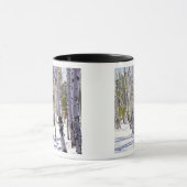 Aspen Trees in het bos Mok (Midden)