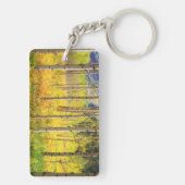 Aspen Trees in het najaar in de Rockies Sleutelhanger (achterkant)