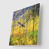 Aspen Trees in het najaar in de Rockies Vierkante Klok (Hoek)