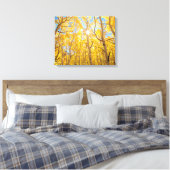 Aspen Trees | Sierra Nevada bergen, CA Canvas Afdruk (Insitu (Slaapkamer))