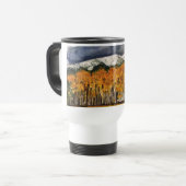 Aspen Trees Waterverf Art Travel Coffee Mug Reisbeker (Voorkant links)