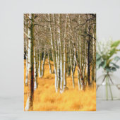 aspen tress-uitnodigingskaart kaart (Staand voorkant)