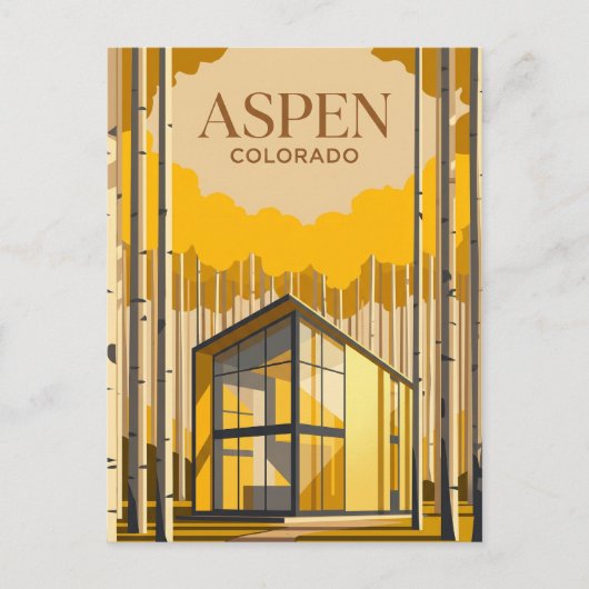 Aspen USA Briefkaart (Voorkant)
