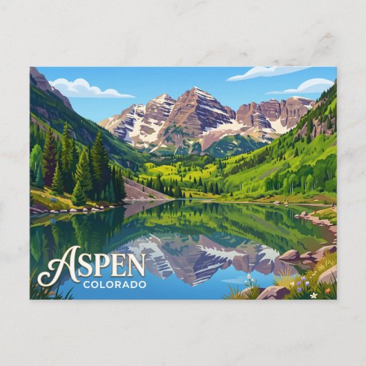 Aspen USA Briefkaart (Voorkant)