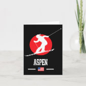 Aspen USA Ski Resort Rocky Mountains Amerikaanse S Kaart (Voorkant)