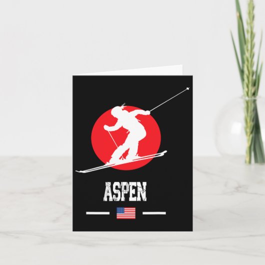 Aspen USA Ski Resort Rocky Mountains Amerikaanse S Kaart (Voorkant)