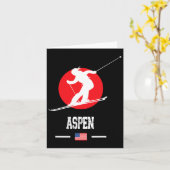 Aspen USA Ski Resort Rocky Mountains Amerikaanse S Kaart (Gele Bloem)