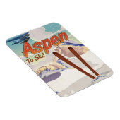 Aspen USA  skiposter Magneet (Rechterzijde)
