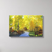 "Aspen Walkway", herfst, omwikkeld canvas (Voorkant)