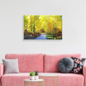 "Aspen Walkway", herfst, omwikkeld canvas Afdruk (Insitu (Woonkamer))