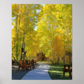"Aspen Walkway", Portrait, herfst Poster (Voorkant)