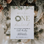 ASPEN Winter ONEderland 1st Birthday Uitnodiging