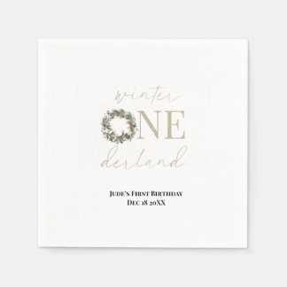ASPEN Winter ONEderland Paper Napkins Servet