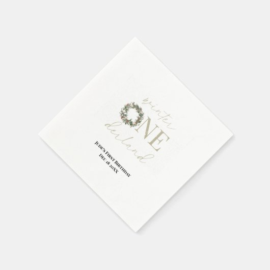 ASPEN Winter ONEderland Paper Napkins Servet (Hoek)