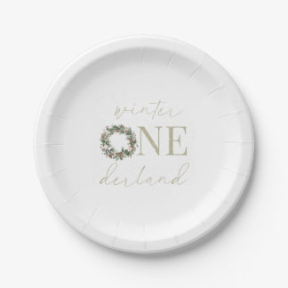 ASPEN Winter ONEderland Paper Tableware Papieren Bordje
