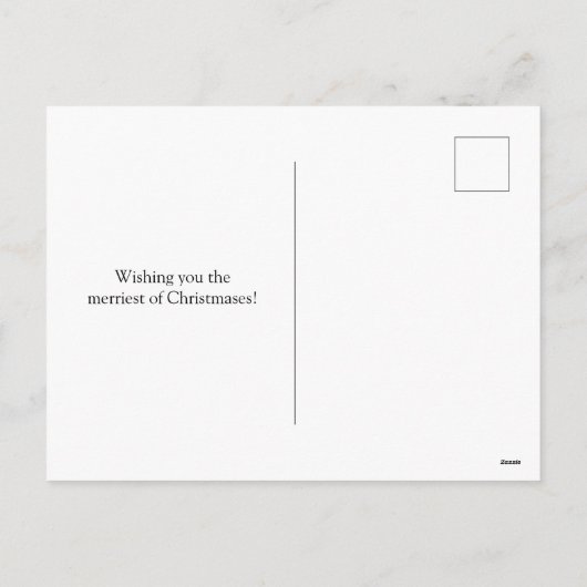 Aspen Wreath with Pinecones Christmas postcard Feestdagenkaart (Achterkant)