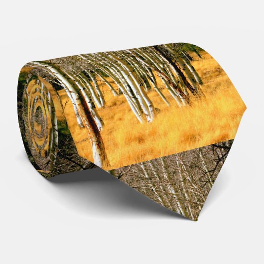 aspenboom bruin stropdas (Opgerold)