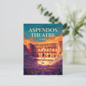 Aspendos Romeins Theater Turkije Briefkaart (Staand voorkant)
