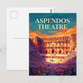 Aspendos Romeins Theater Turkije Briefkaart (Voorkant / Achterkant)